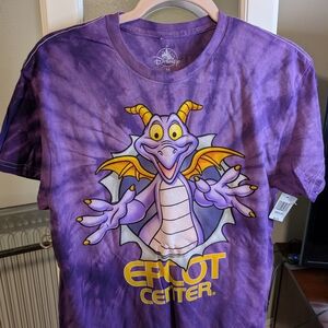 Disney Epcot Center Figment Purple and Yellow Tee